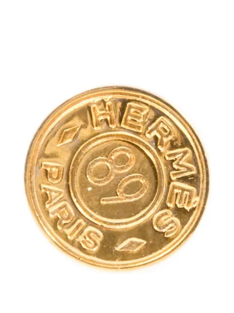 Hermès Pre-Owned 1989 Clou de Selle pin Gold 15016487