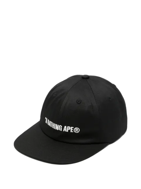 A BATHING APE® logo-embroidered baseball cap Black 001CPM301007M