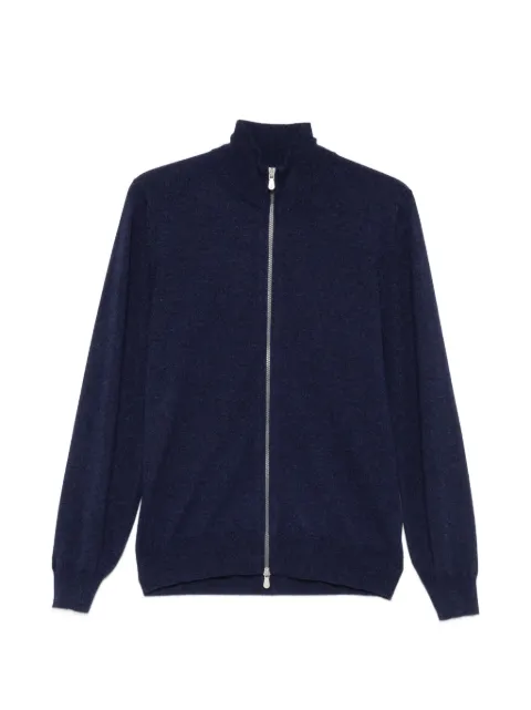 Brunello Cucinelli zip-up high-neck cardigan Blue M2200106CJK18