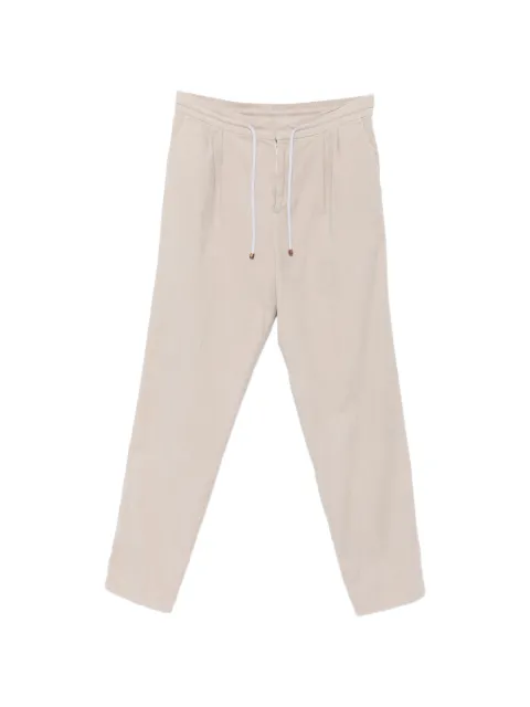 Brunello Cucinelli pleated corduroy trousers Neutrals M279NE1710C6333