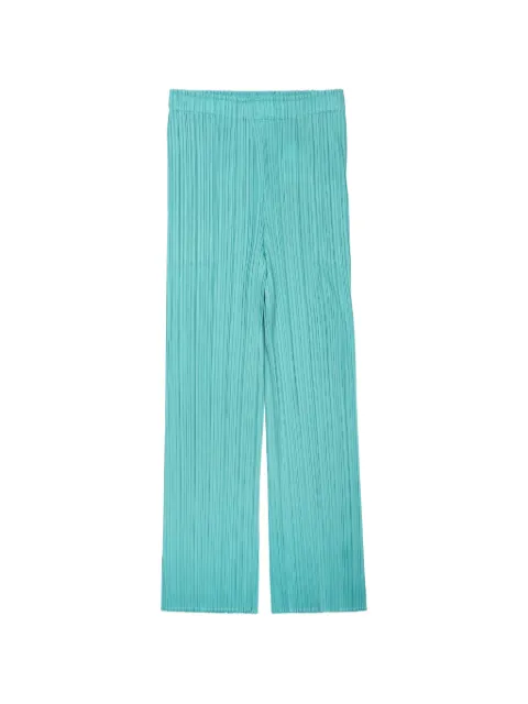 Pleats Please Issey Miyake May pleated trousers Green PP66JF1546602