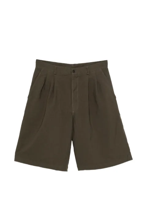 Comme Des Garçons Shirt pleated shorts Green FQP509