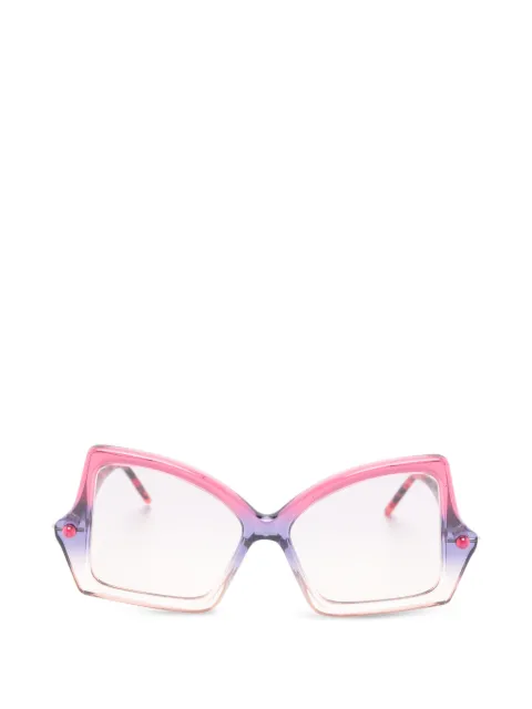 Kuboraum Maske P30 gradient-effect geometric-frame sunglasses Pink P30