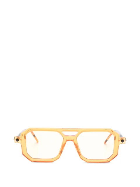 Kuboraum Maske P8 geometric-frame sunglasses Orange P8