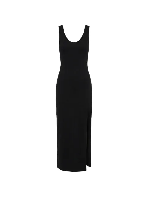 WARDROBE.NYC ribbed-knit side-slit sleeveless maxi dress Black W5118H26JE