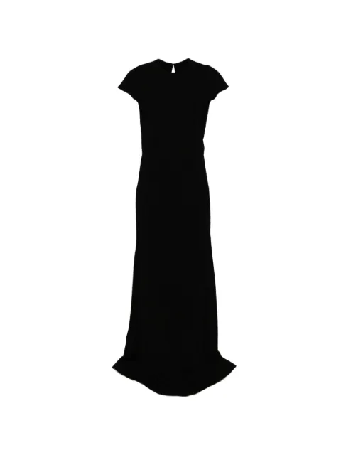 Jil Sander cap-sleeve wool maxi dress Black J02CT0667J40356