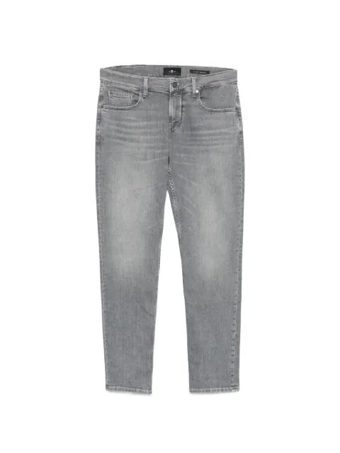 7 For All Mankind whiskering-effect jeans Grey 7TB00C11