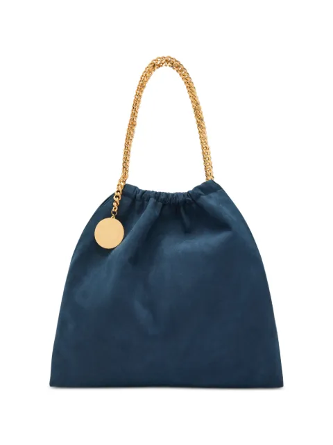 Stella McCartney Falabella chain-link drawstring shoulder bag Blue 7B0144WP0543