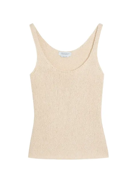 Gabriela Hearst Galena chunky-knit scoop-neck top Neutrals 4269019A121