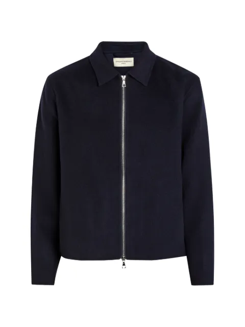 Officine Generale Mazir zip-up collared jacket Blue W26MOTW606PRE