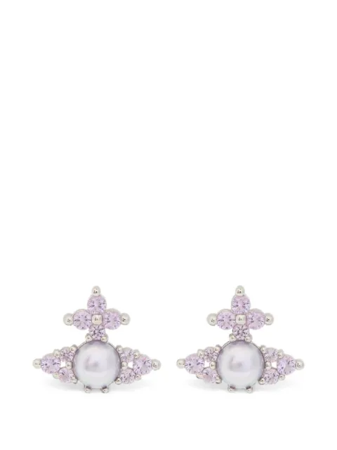 Vivienne Westwood Feodora Orb crystal-embellished earrings Silver 6201034Y02P774