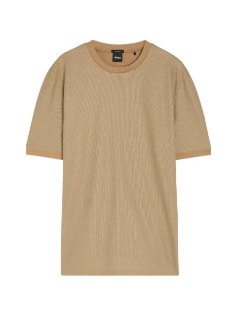 BOSS cotton T-shirt Neutrals 50565325