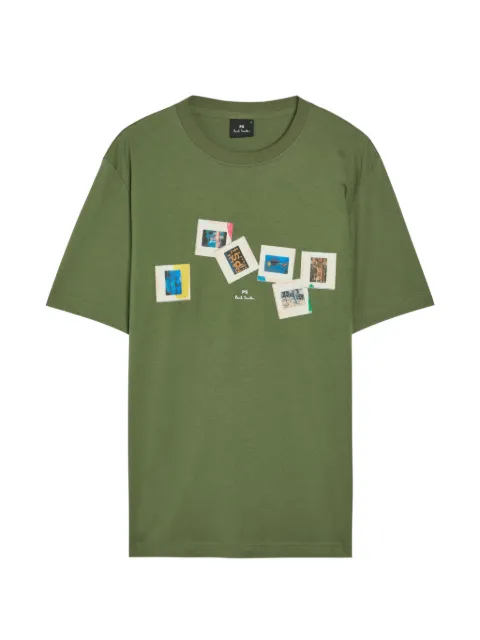 PS Paul Smith Slides T-shirt Green M2R011RWP6873