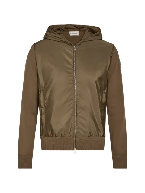 Moncler panelled hoodie Green L20919B00020M1113