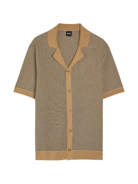 BOSS cotton shirt Neutrals 50570555