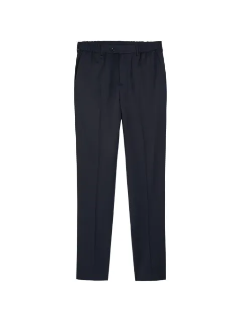 Lardini elasticated-waistboard pressed-crease trousers Blue ACPAWPCN65704