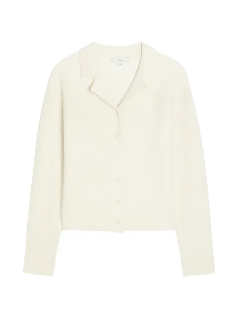Vince spread-collar button-up cardigan Neutrals V209479834