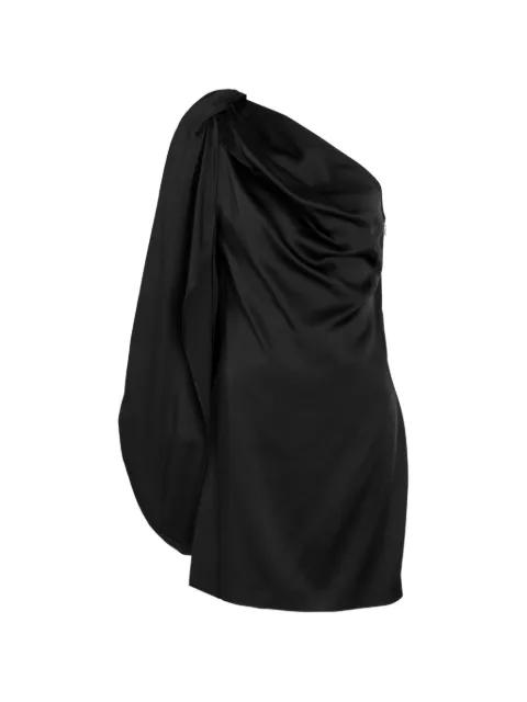 Stella McCartney one-shoulder draped mini dress Black 6A07063FU302