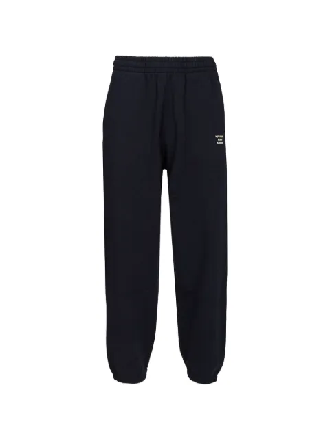 Drôle De Monsieur slogan-print track pants Blue PERMBP208CO312
