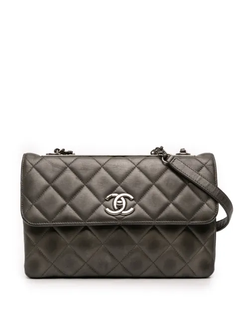 CHANEL Pre-Owned 2015-2016 Medium Lambskin Trendy CC Flap shoulder bag Grey W9MHTEI3PPM81P7L