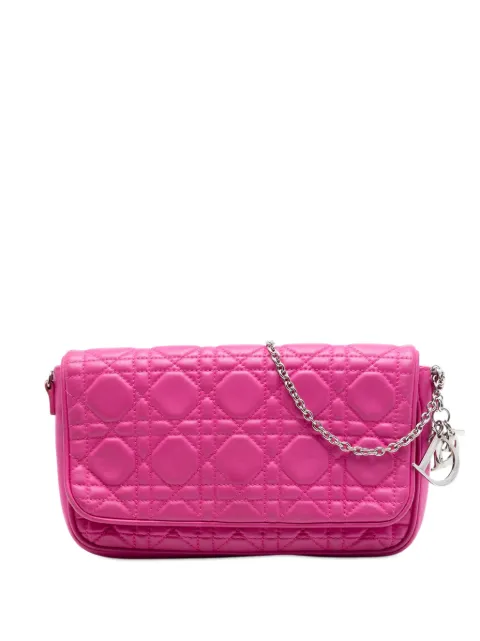 Christian Dior Pre-Owned 2011 Lambskin Cannage Chain Pochette crossbody bag Pink PQ5D2Q8V34HNWVQD