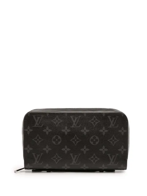 Louis Vuitton Pre-Owned 2000-2026 Monogram Eclipse Zippy XL long wallets Black MPWIHC5ZARJM6UCI