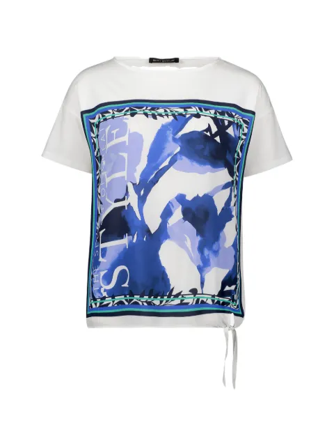 Betty Barclay graphic-print knot-detail T-shirt White 28142528