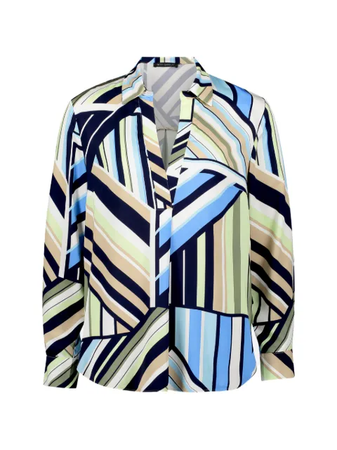 Betty Barclay abstract-print long-sleeve blouse Blue 80001845