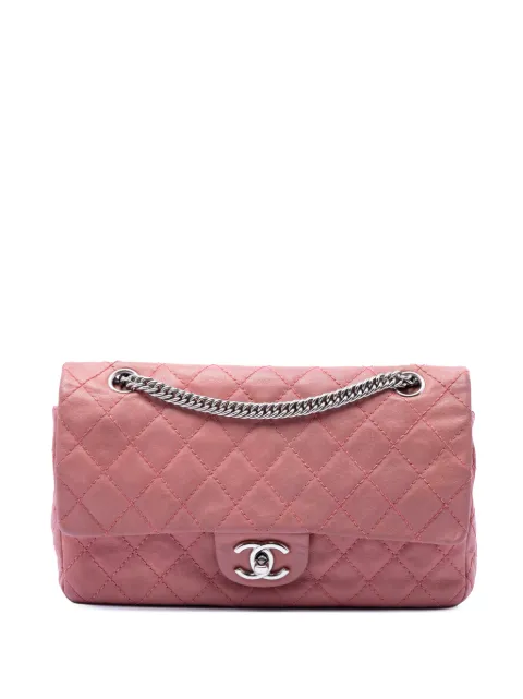 CHANEL Pre-Owned 2008-2009 Medium Classic Washed Lambskin Bijoux Chain Double Flap shoulder bag Pink LFVEG1K3UFL1QHWR