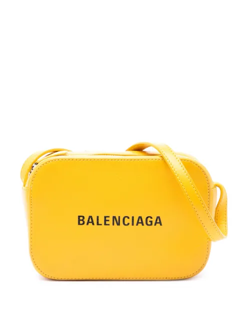 Balenciaga Pre-Owned 2020 Leather Everyday Camera Bag XS crossbody bag Yellow 5IPPGLNHGHZTEX88