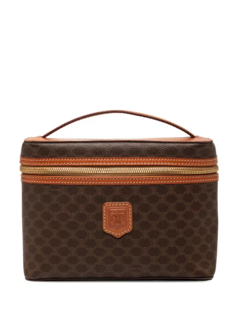 Celine Pre-Owned 1995 Macadam Coated Canvas vanity bag Brown P30IALIHW80C2V3U