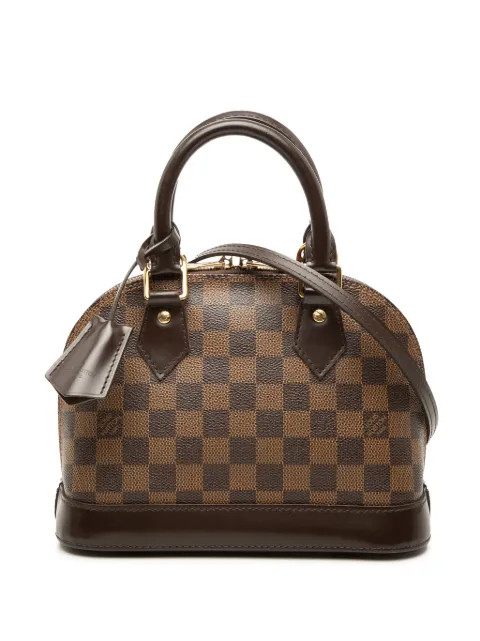 Louis Vuitton Pre-Owned 2013 Damier Ebene Alma BB satchel Brown FA65VLP59T0YJ6K0