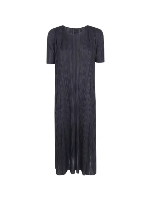 Pleats Please Issey Miyake pleated midi dress Black PP66JH284
