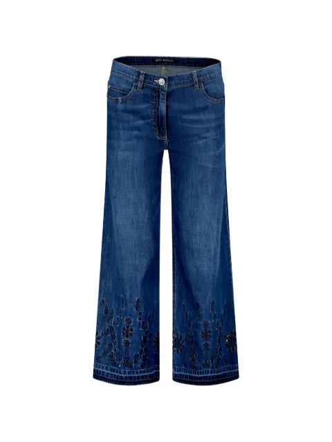 Betty Barclay embroidered cropped jeans Blue 61921924