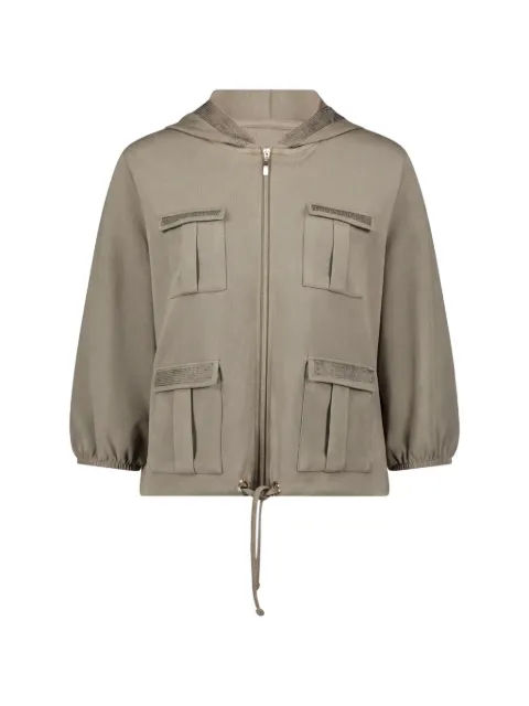 Betty Barclay sequin-embellished drawstring jacket Neutrals 28041872