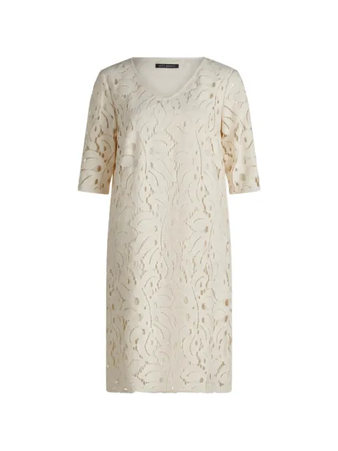 Betty Barclay leaf-lace V-neck midi dress Neutrals 18181776