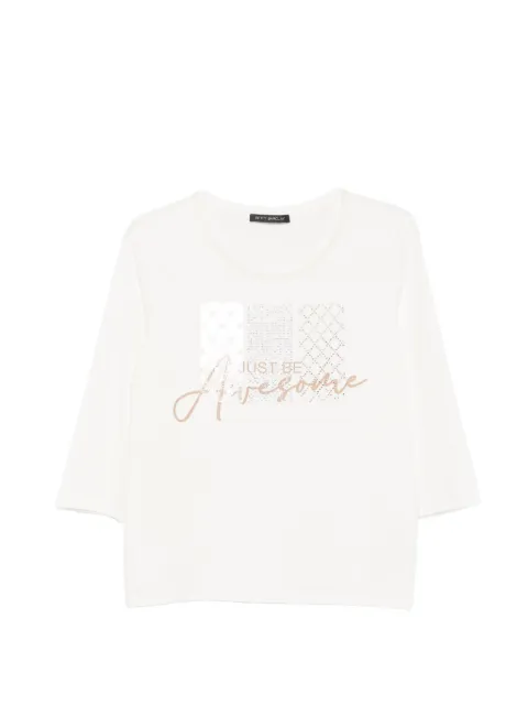 Betty Barclay graphic-print three-quarter sleeve T-shirt White 27241092