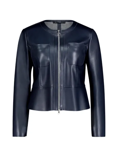 Betty Barclay zip-up peplum-hem jacket Blue 47042738