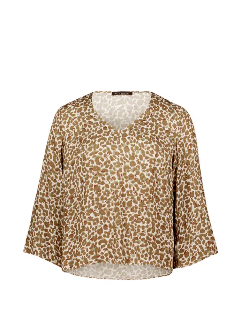 Betty Barclay leopard-print V-neck blouse Brown 80071907