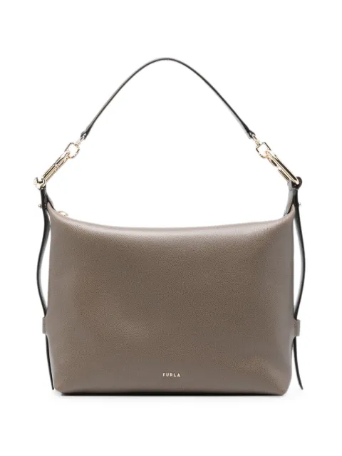 Furla grained-leather chain-link tote bag Grey WB01964A0023
