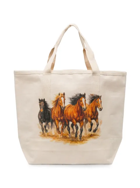 Melt horse-print tote bag Neutrals MSBG5013