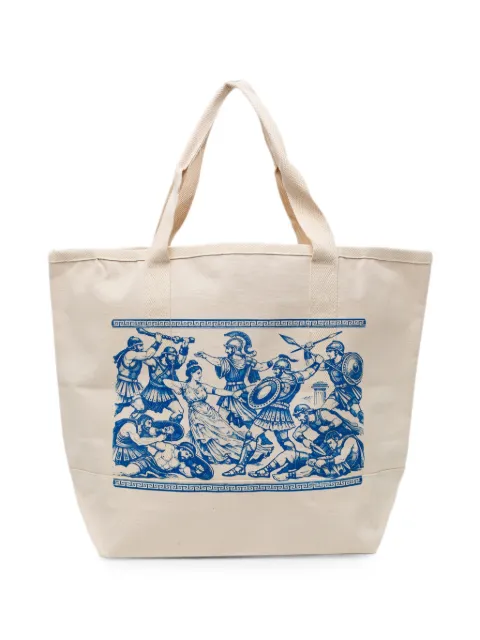 Melt graphic-print tote bag Neutrals MSBG5016