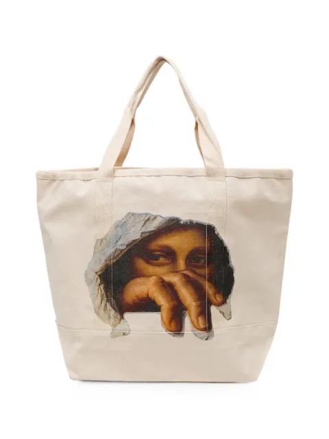 Melt graphic-print tote bag Neutrals MSBG5014