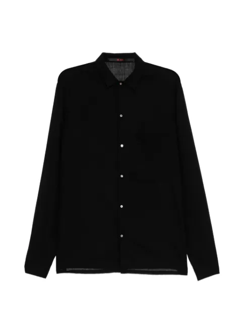 Ma+ wool shirt Black H221WL2