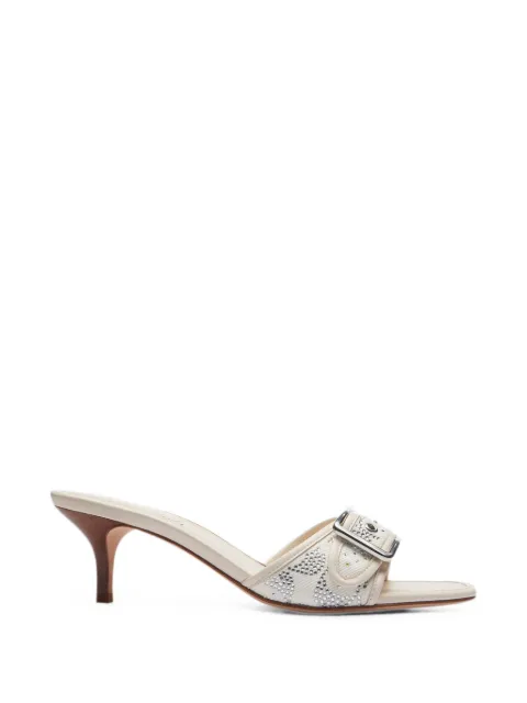 Coach Margot crystal-embellished buckled sandals Neutrals CEX10