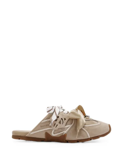 NAKED WOLFE bow-detail lace-up loafers Neutrals ADMIRE