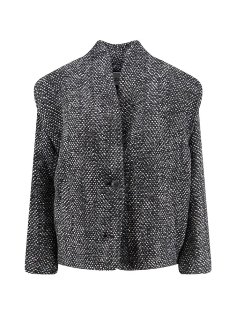MARANT ÉTOILE Drogo bouclé-knit jacket Black VE0040FFD3E02E