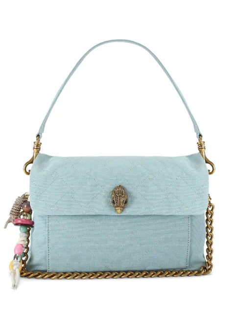 Kurt Geiger London Celia quilted canvas shoulder bag Blue 5851783339