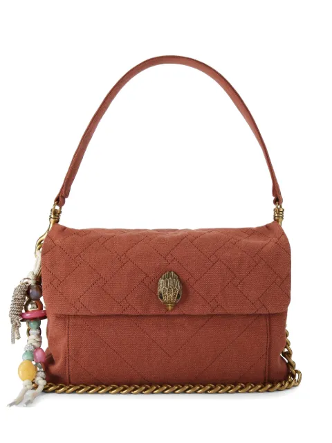 Kurt Geiger London Kensington quilted canvas shoulder bag Brown 5851734339