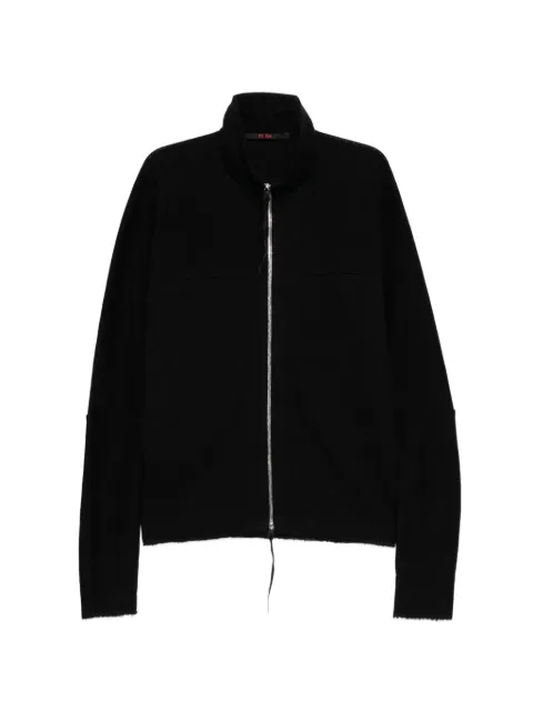 Ma+ zipped tall-collar jacket Black NH256D